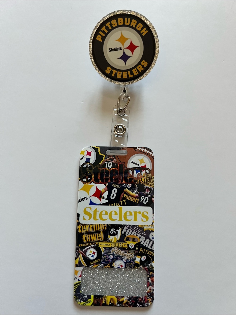 Pittsburgh Steelers Badge Reel & Badge Buddy Set